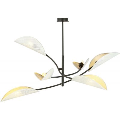 Emibig Lotus lampa podsufitowa 6x40W czarny/biały/złoty 1107/6