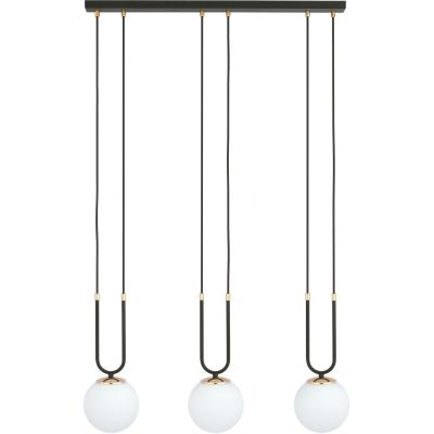 Emibig Glam lampa wisząca 3x10 W czarna-opal 1112/3