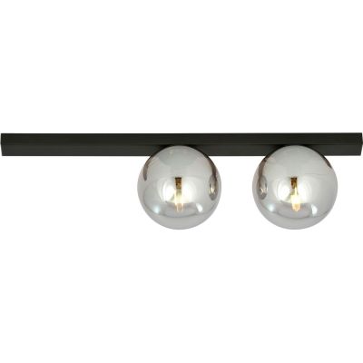 Emibig Fit lampa podsufitowa 2x40W czarna/grafit 1122/2