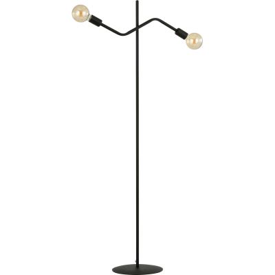 Emibig Frix lampa stojąca 2x60W czarna 1126/LP2