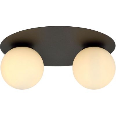 Emibig Solar lampa podsufitowa 2x10 W czarna-opal 1127/2