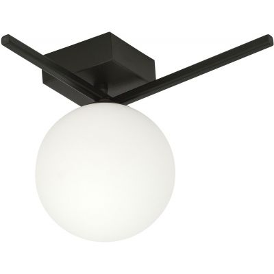 Emibig Imago 1G lampa podsufitowa 1x40W czarna/opal 1130/1G