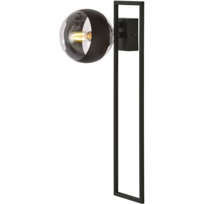 Emibig Imago Stripe 1B lampa podsufitowa 1x40W czarna/przezroczysta 1132/1B