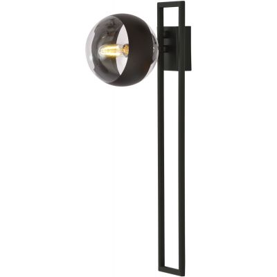 Emibig Imago Stripe 1C lampa podsufitowa 1x40W czarna/przezroczysta 1132/1C