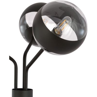 Emibig Nova Stripe lampa stojąca 3x40W czarna/przezroczysta 1139/LP3