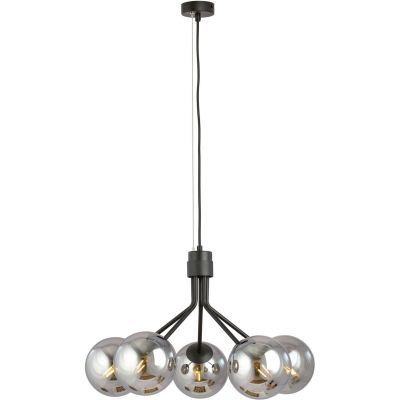 Emibig Nova lampa wisząca 5x40W czarna/grafit 1140/5