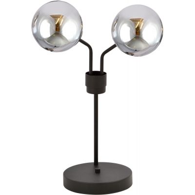Emibig Nova lampa stołowa 2x40W czarna/grafit 1140/LN2