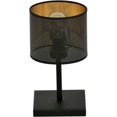 Emibig Jordan lampa stołowa 1x60W czarny/złoty 1144/LN1