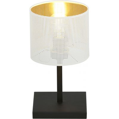 Emibig Jordan lampa stołowa 1x60W biały/złoty/czarny 1145/LN1