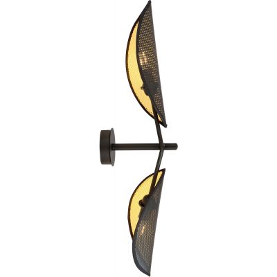 Emibig Vene kinkiet 2x10 W czarny-złoty 1158/K2