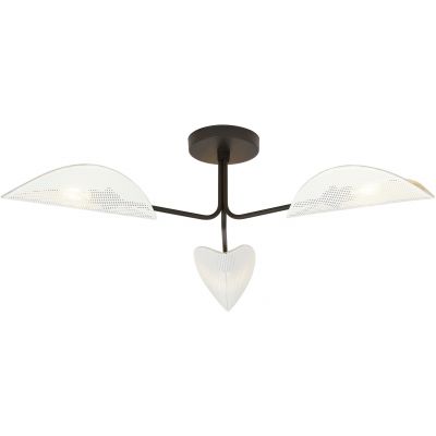 Emibig Gomez lampa podsufitowa 3x40 biały/złoty/czarny 1173/3