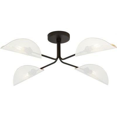 Emibig Gomez lampa podsufitowa 4x40 biały/złoty/czarny 1173/4