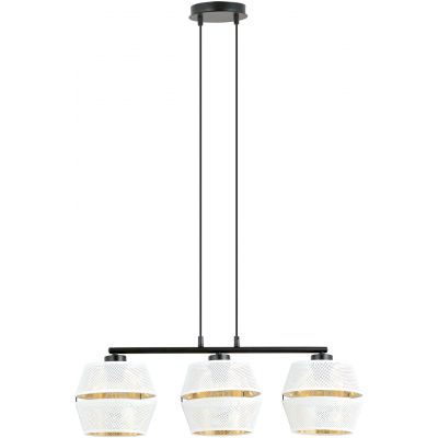 Emibig Malia lampa wisząca 3x60W biały/złoty/czarny 1184/3