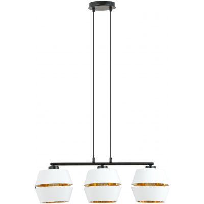 Emibig Malia lampa wisząca 3x60W biały/złoty/czarny 1184/3