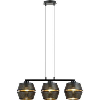 Emibig Malia lampa wisząca 3x60W złoty/czarny 1185/3