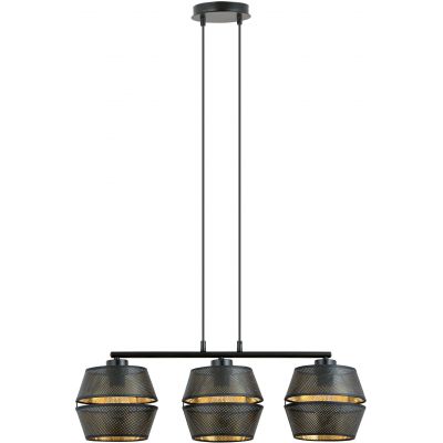 Emibig Malia lampa wisząca 3x60W złoty/czarny 1185/3