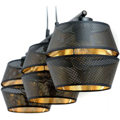 Emibig Malia lampa wisząca 3x60W złoty/czarny 1185/3