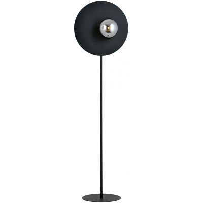 Emibig Oslo lampa stojąca 1x40W czarny/szkło grafitowe 1186/LP
