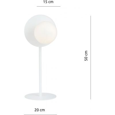 Emibig Oslo lampa stołowa 1x40W biała 1189/LN