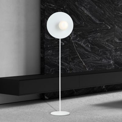 Emibig Oslo lampa stojąca 1x40W biała 1189/LP