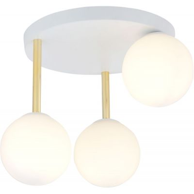 Emibig Dolce lampa podsufitowa 3x10 W biały/szkło mleczne 1261/3