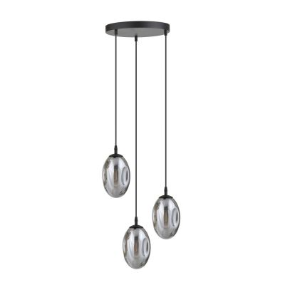Emibig Astral lampa wisząca 3x10 W czarny/szkło grafitowe 1266/3PREM