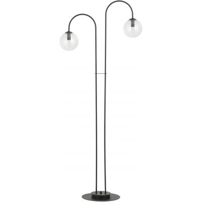 Emibig Archi lampa stojąca 2x10 W czarny/szkło przezroczyste 1286/LP2