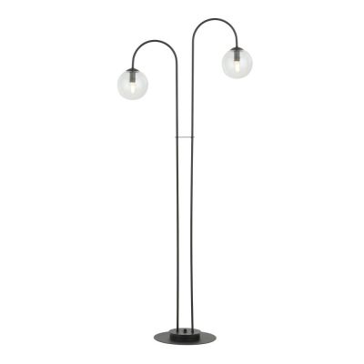 Emibig Archi lampa stojąca 2x10 W czarny/szkło przezroczyste 1286/LP2