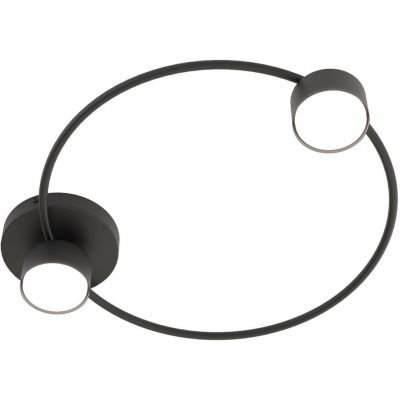 Emibig Lucio lampa podsufitowa 2x12 W czarna 1450/2