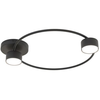 Emibig Lucio lampa podsufitowa 2x12 W czarna 1450/2