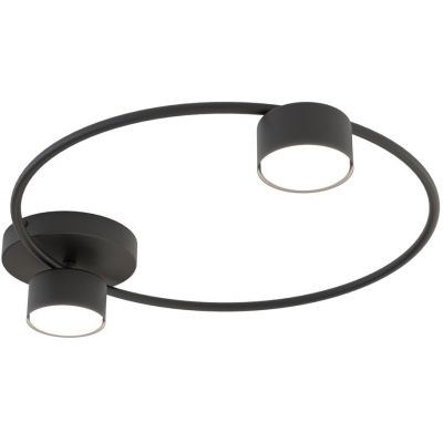 Emibig Lucio lampa podsufitowa 2x12 W czarna 1450/2