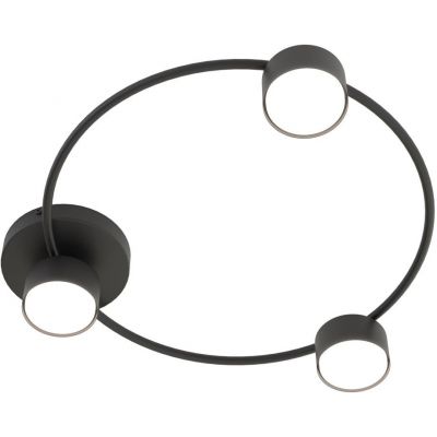 Emibig Lucio lampa podsufitowa 3x12 W czarna 1450/3