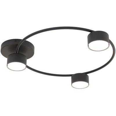 Emibig Lucio lampa podsufitowa 3x12 W czarna 1450/3