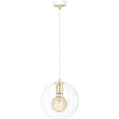 Emibig Albio lampa wisząca 1x60W biały /złoty 145/1