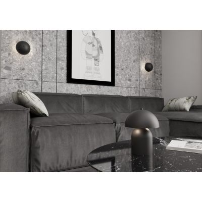 Emibig Mush lampa stołowa 2x8 W czarna 1451/LN2