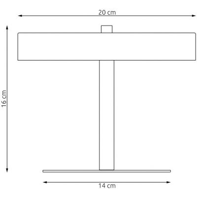 Emibig Nemo lampa stołowa 2x8 W biała 1456/LN2