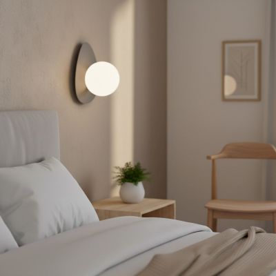 Emibig Ovo kinkiet 1x8 W szary 1530/K1