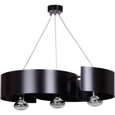 Emibig Vixon lampa wisząca 3x60W czarny/chrom 284/3