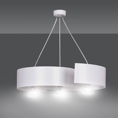 Emibig Vixon lampa wisząca 3x60W biały/chrom 306/3