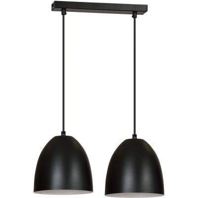 Emibig Lenox lampa wisząca 2x60W czarny/biały 391/2