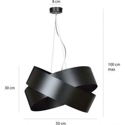 Emibig Vieno lampa wisząca 3x60W czarna 512/1