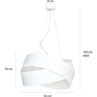Emibig Vieno lampa wisząca 3x60W biała 512/2