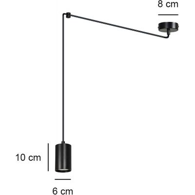 Emibig Traker lampa wisząca 1x30W czarna 524/1