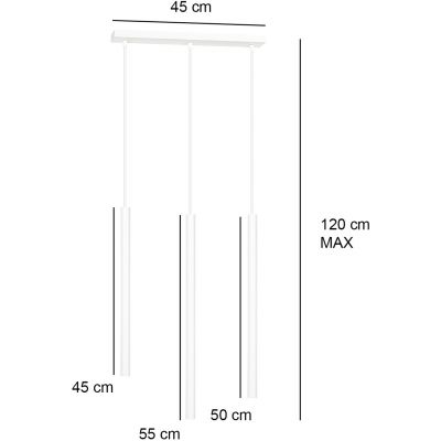 Emibig Selter lampa wisząca 3x30W biała 553/3