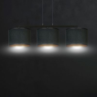 Emibig Hilde lampa wisząca 1x15 W czarna-złota 1054/3