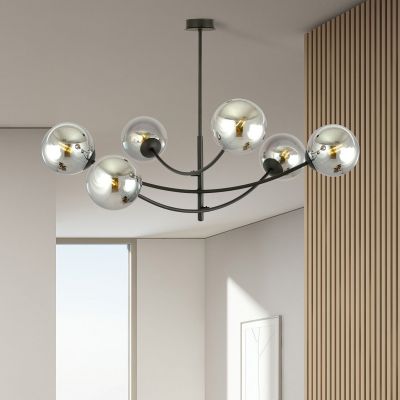 Emibig Hunter lampa podsufitowa 6x10 W czarna-grafitowa 1100/6