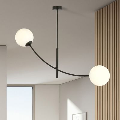 Emibig Hunter lampa podsufitowa 2x10 W czarna-opal 1102/2