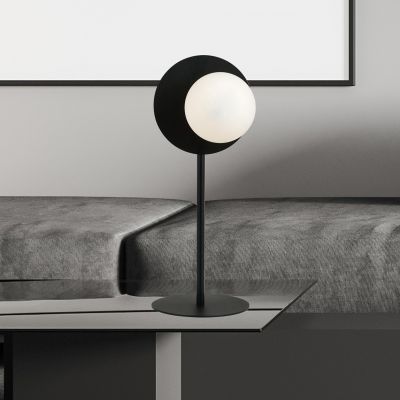 Emibig Oslo lampa stołowa 1x10 W biała-czarna 1187/LN