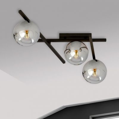 Emibig Smart lampa podsufitowa 3x10 W czarna-grafitowa 1104/3