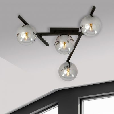 Emibig Smart lampa podsufitowa 4x10 W czarna-grafitowa 1104/4